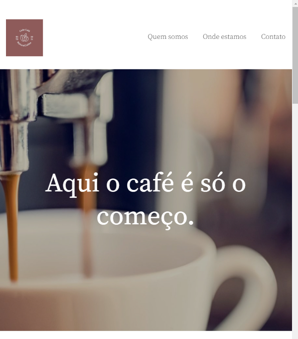 Landing page code cafe